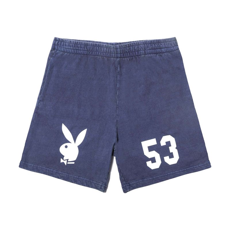 Bermudas Playboy 1953 Sweats Hombre Negros | 8305-KTDGI