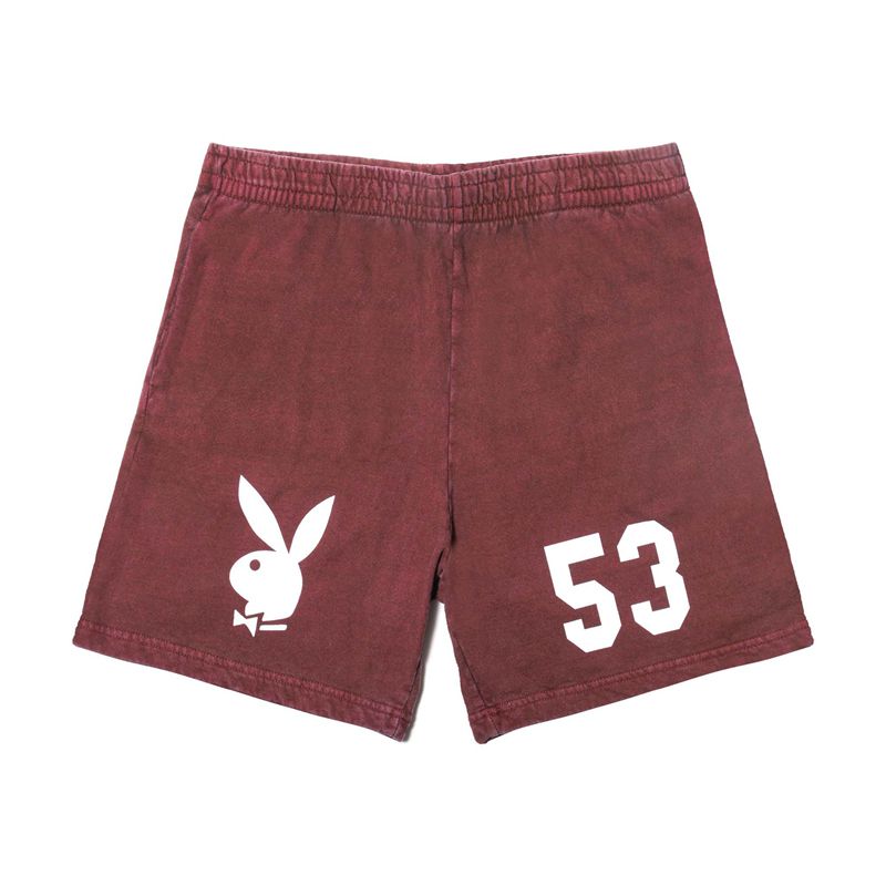 Bermudas Playboy 1953 Sweats Hombre Negros | 8305-KTDGI