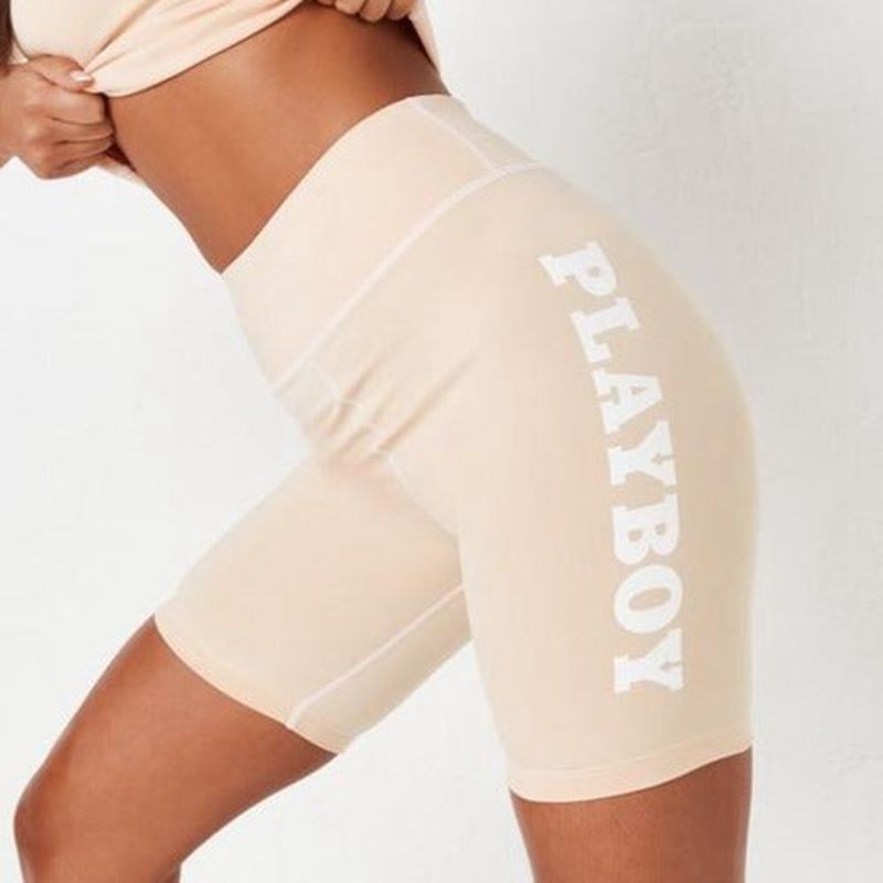 Bermudas Playboy Active Bikes Mujer Azules | 6725-HABUP