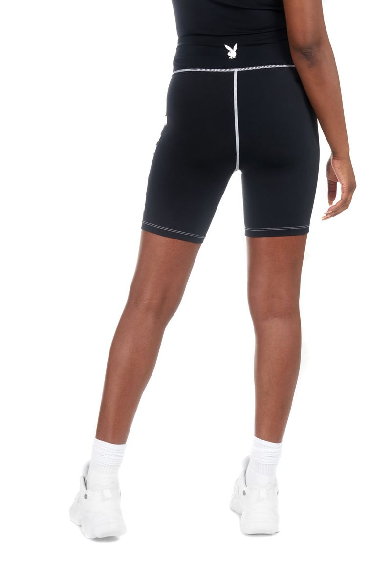 Bermudas Playboy Active Bikes Mujer Azules | 6725-HABUP