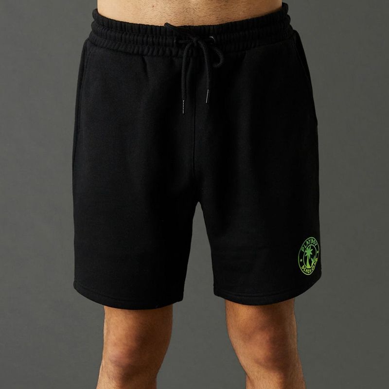 Bermudas Playboy Beach Club Graphic Hombre Rosas | 6407-XZWUT