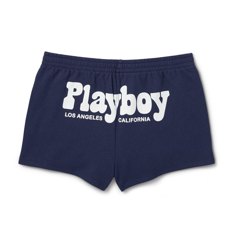 Bermudas Playboy Blue Crush Bikes Mujer Negros Blancos | 8670-JTUXQ