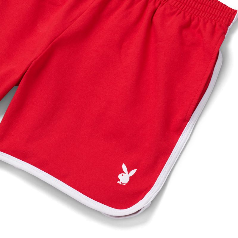 Bermudas Playboy Campout Hombre Rojos | 2580-COMSX