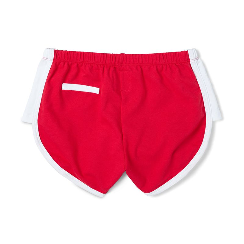 Bermudas Playboy Campouts Mujer Rojos Blancos | 4083-XQCMR