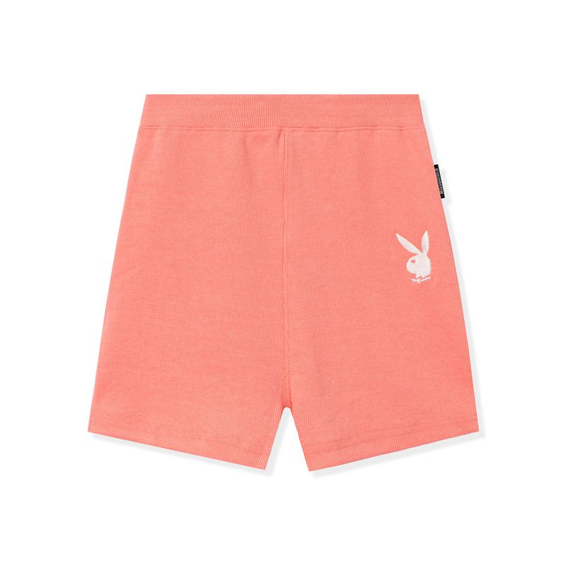 Bermudas Playboy Classic Biking Mujer Negros | 8517-OUBVI