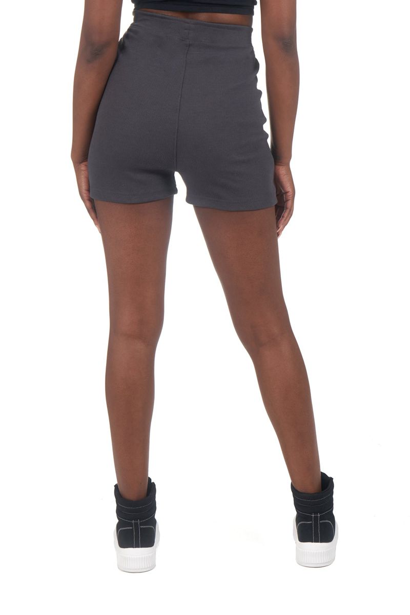 Bermudas Playboy Classic Biking Mujer Negros | 8517-OUBVI