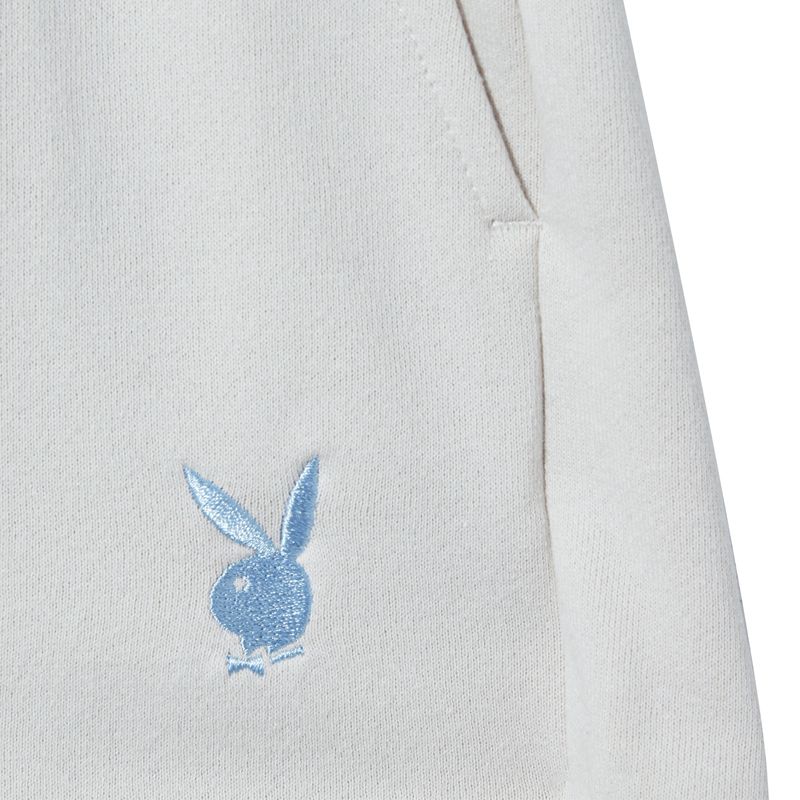 Bermudas Playboy Club Sweat Mujer Blancos | 9028-XSIAZ