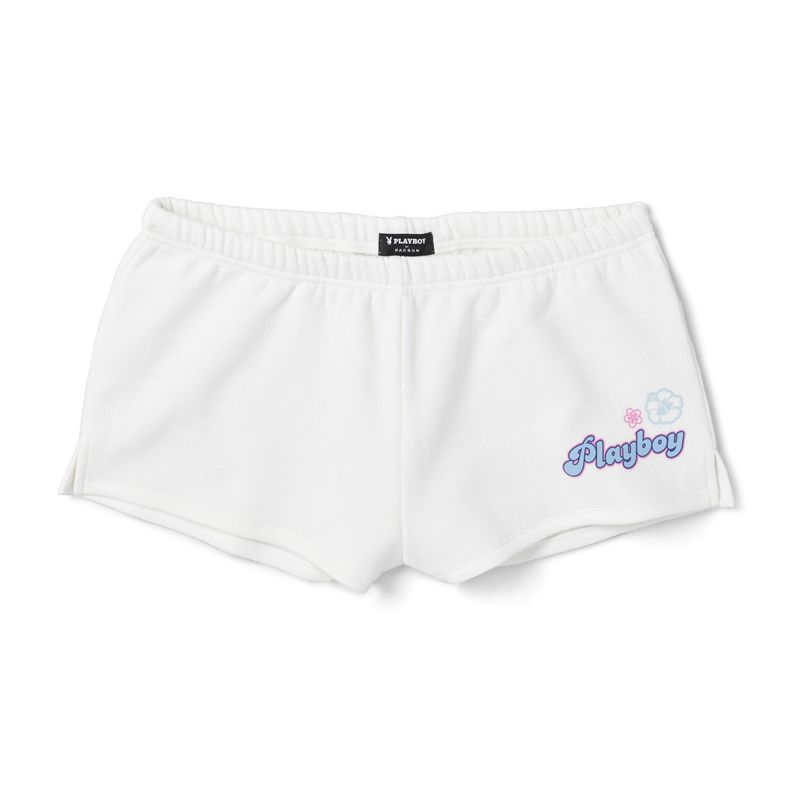 Bermudas Playboy Coconut Girlys Mujer Blancos | 3175-OKCPD