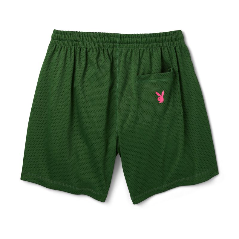 Bermudas Playboy Double Feature Mesh Hombre Negros | 5619-OAZVY