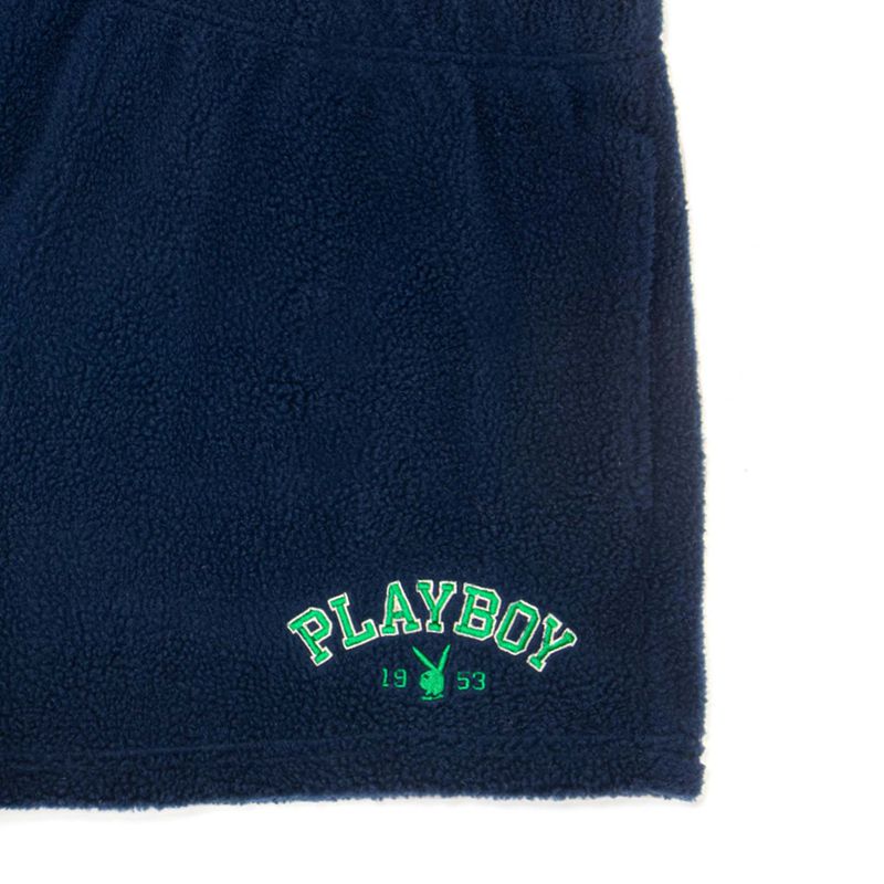 Bermudas Playboy Fleece Sweats Mujer Azules | 9012-NJCBK