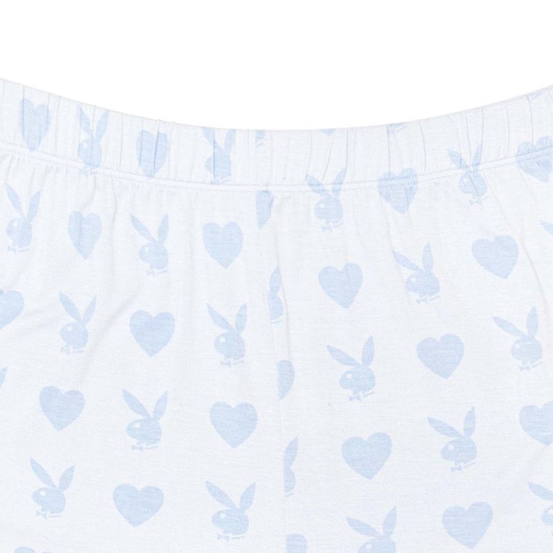 Bermudas Playboy Heart Bunny Sleeps Mujer Morados Oscuro | 0875-XEQCA