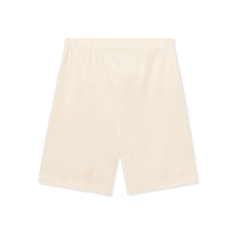 Bermudas Playboy Logo Cyclings Mujer Beige | 6478-AOSTP