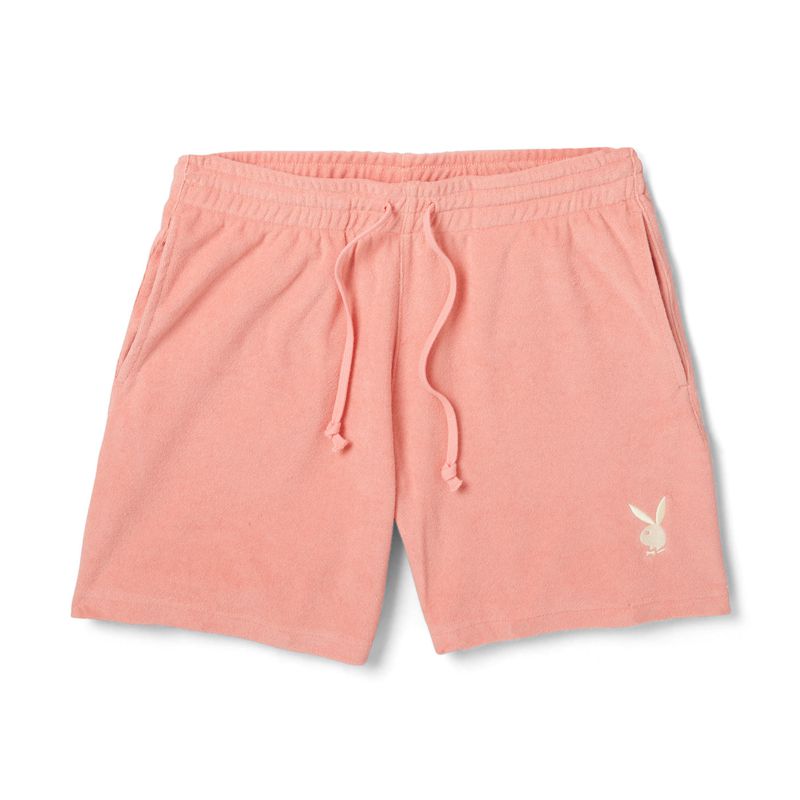 Bermudas Playboy Lush Terry Hombre Naranjas | 5761-OUICZ