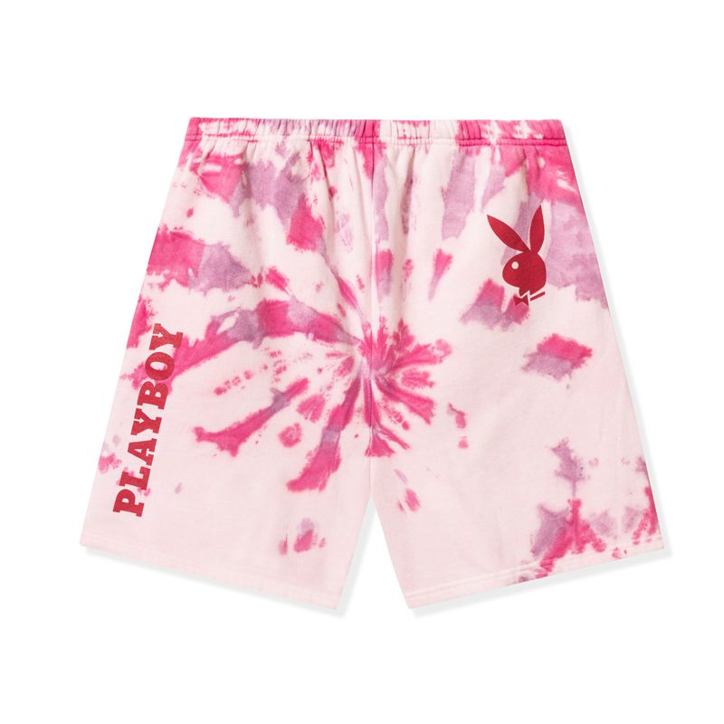 Bermudas Playboy Playmate Pink Tie Dye Mujer Morados Blancos | 2764-CVJLF