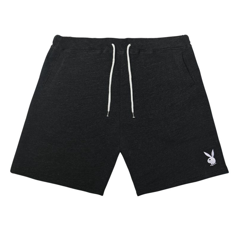 Bermudas Playboy Rabbit Head Sweat Hombre Grises | 4873-HMVKO