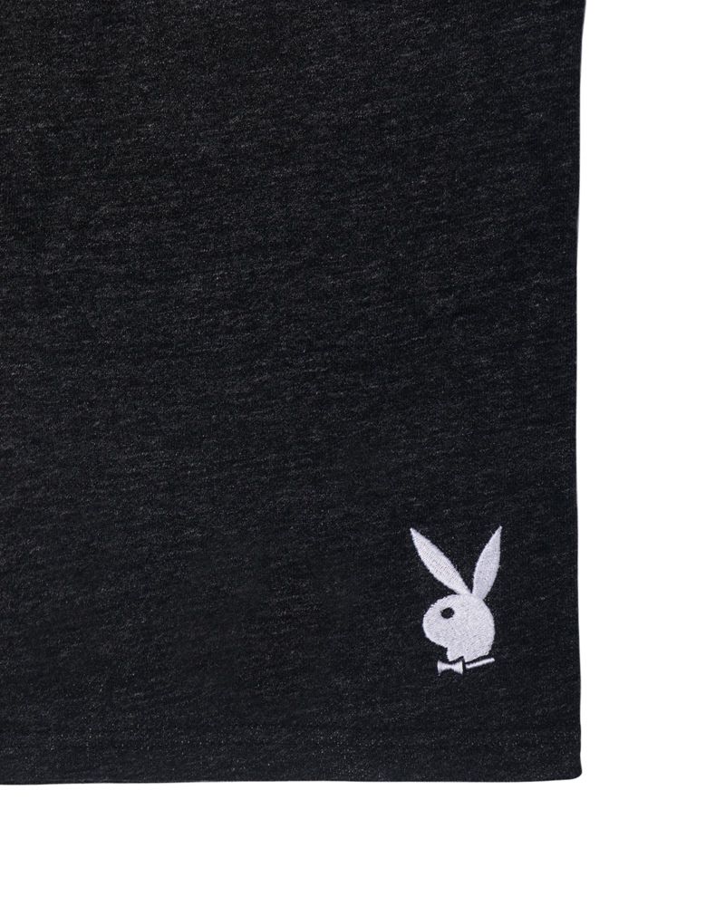 Bermudas Playboy Rabbit Head Sweat Hombre Grises | 4873-HMVKO