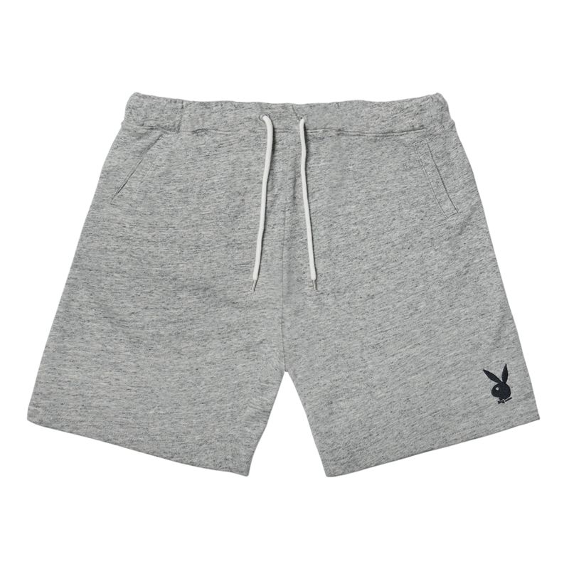 Bermudas Playboy Rabbit Head Sweat Hombre Grises | 4873-HMVKO