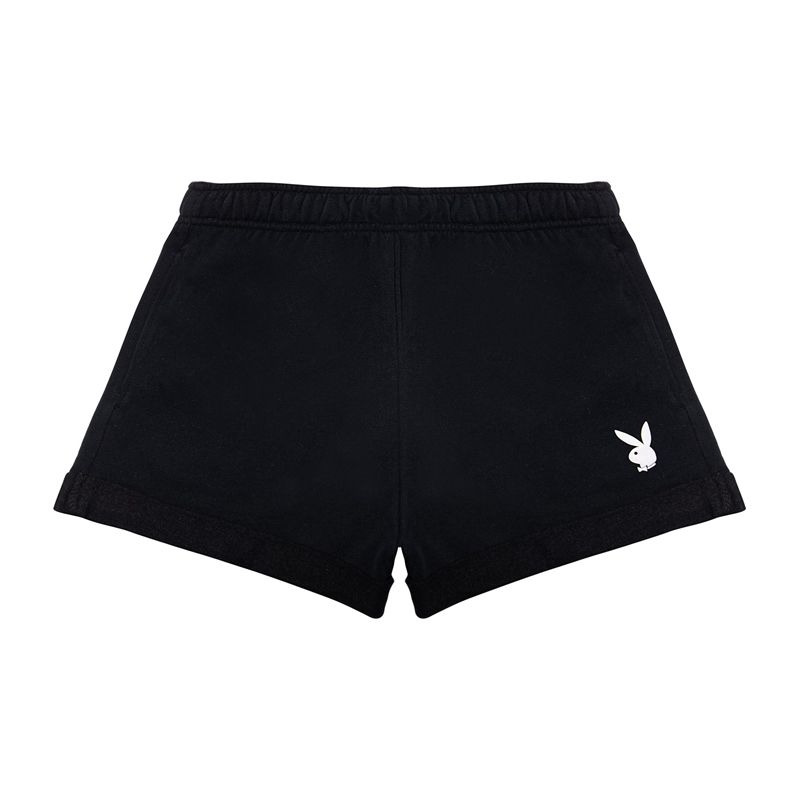 Bermudas Playboy Rolled Sweat Mujer Rosas | 4201-PQCLW