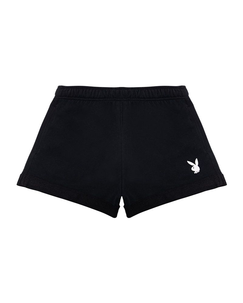 Bermudas Playboy Rolled Sweat Mujer Rosas | 4201-PQCLW