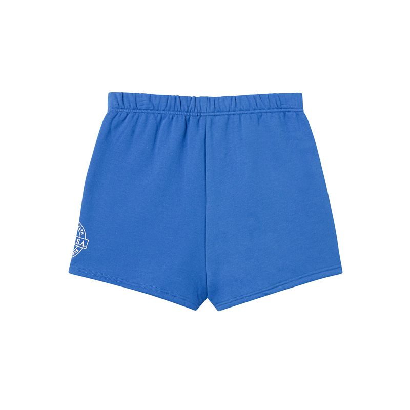 Bermudas Playboy Slim Sweats Mujer Azules | 2948-XCFHJ