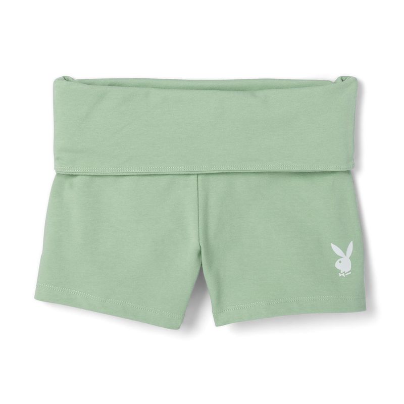 Bermudas Playboy Sunset Fold-Overs Mujer Negros | 7526-LPYTW