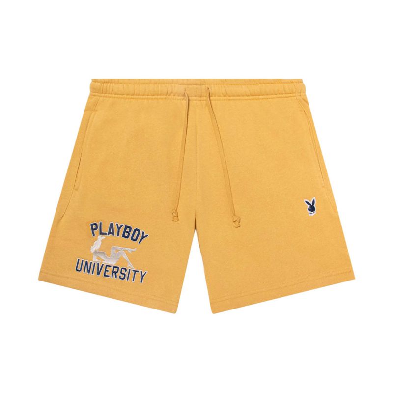 Bermudas Playboy University Sweat Hombre Verdes | 7450-OYJVW