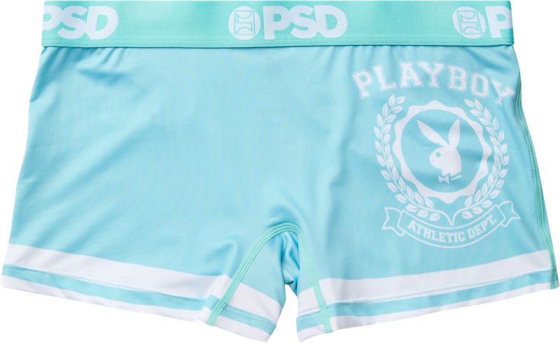 Bermudas Playboy Varsity Boy Mujer Azules | 4612-ZUTXS