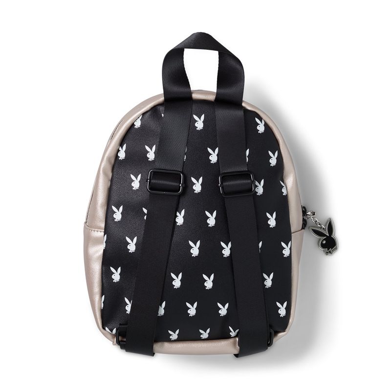 Bolsas De Mano Playboy Bunny Mini Backpack Mujer Negros | 4708-PRIZO