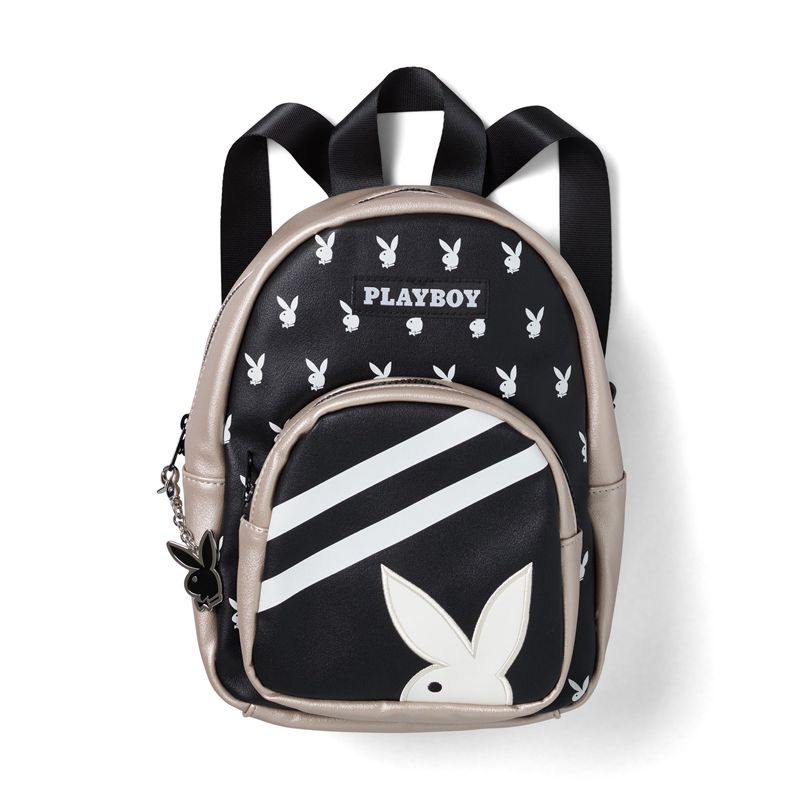 Bolsas De Mano Playboy Bunny Mini Backpack Mujer Negros | 4708-PRIZO