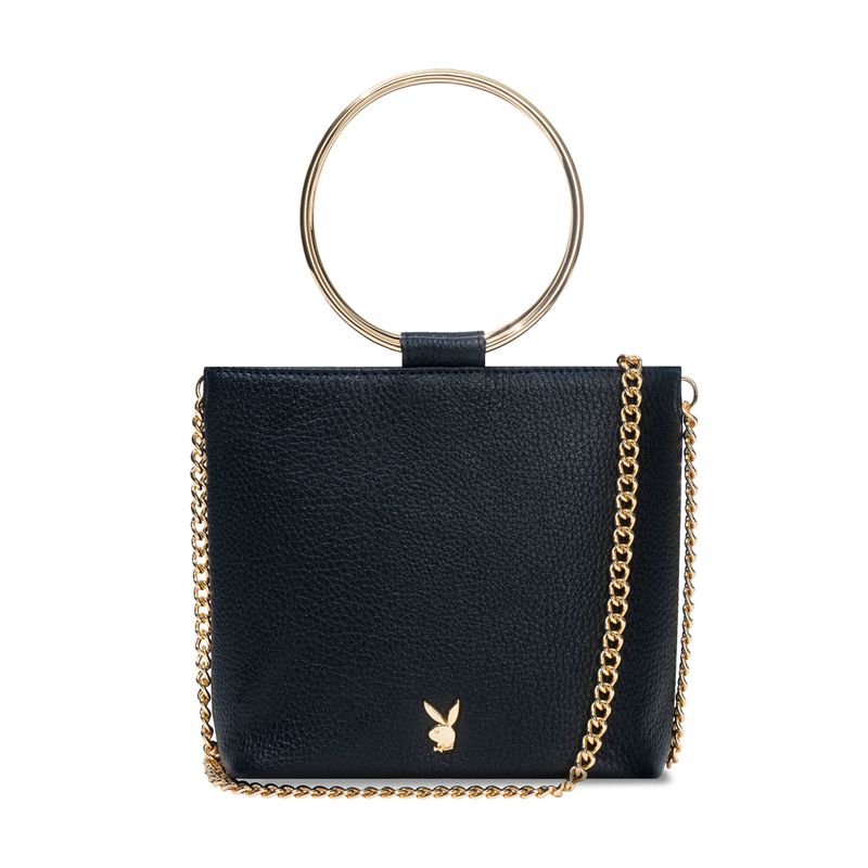 Bolsas De Mano Playboy Cuero Ring Clutch Mujer Creme | 4982-GKWRM