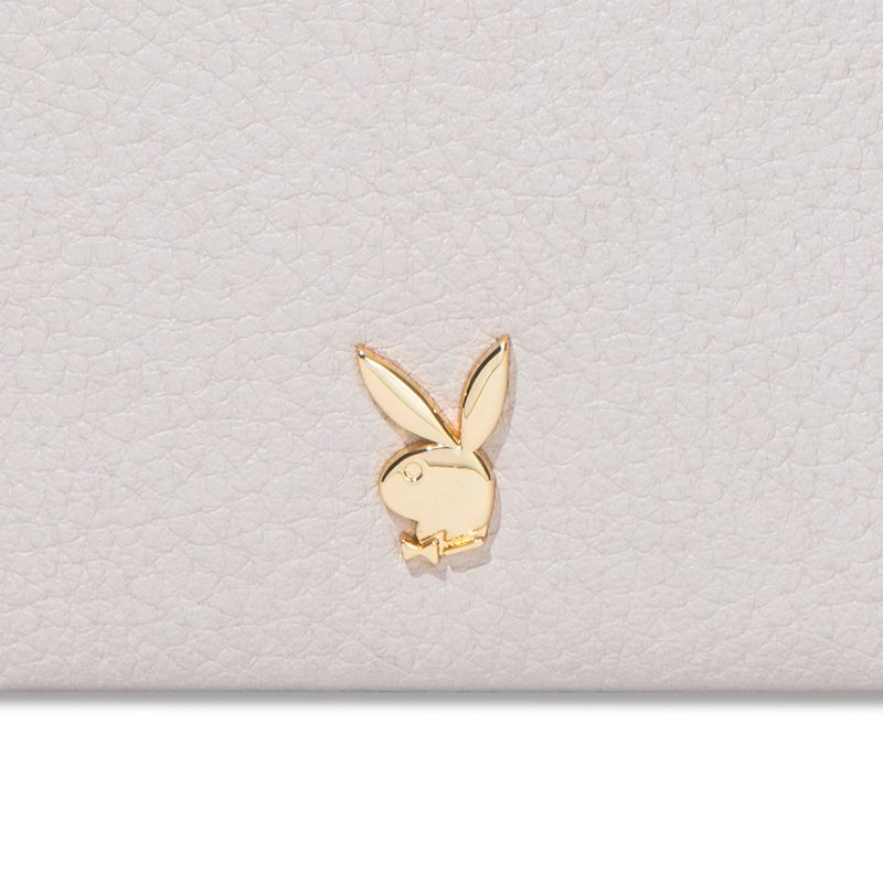 Bolsas De Mano Playboy Cuero Ring Clutch Mujer Creme | 4982-GKWRM