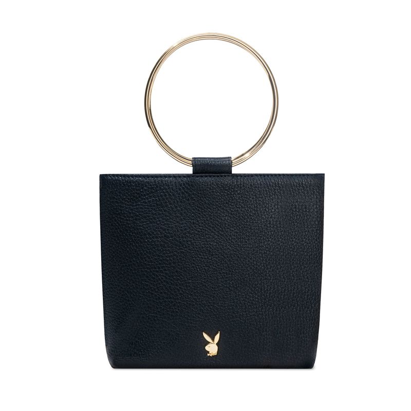 Bolsas De Mano Playboy Cuero Ring Clutch Mujer Creme | 4982-GKWRM