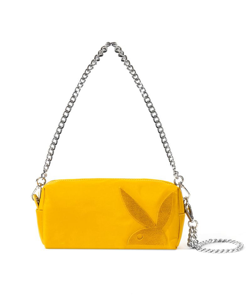 Bolsas De Mano Playboy Nylon Clutch Mujer Moutarde | 3014-AGNFR