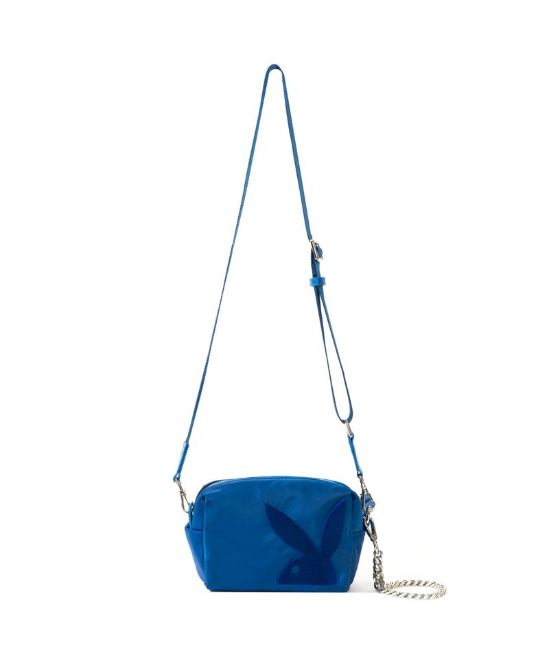 Bolsas De Mano Playboy Nylon Crossbody Mujer Azules Oscuro | 6784-TQBHD