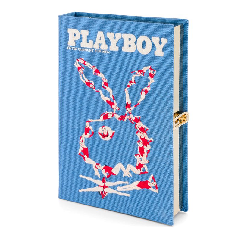 Bolsas De Mano Playboy Olympia Le-Tan July-August 2013 Cover Clutch Mujer Azules | 7831-MVSAL