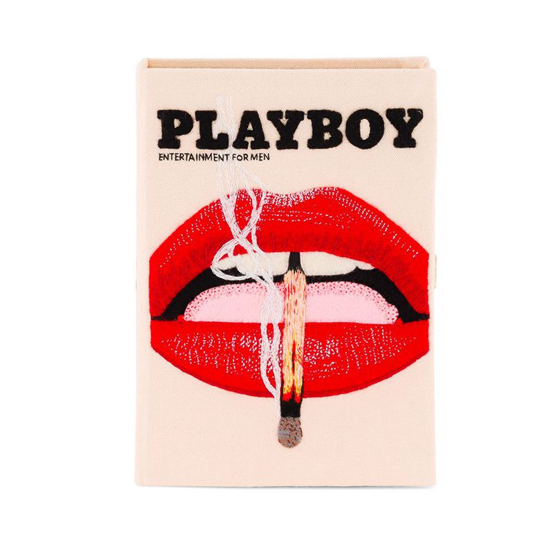 Bolsas De Mano Playboy Olympia Le-Tan November 2013 Cover Clutch Mujer Rojos Naranjas | 5781-UQBLY