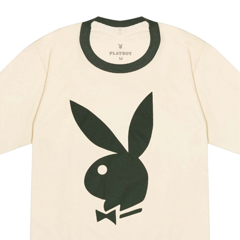 Camisas Playboy Classic Ringer Hombre Creme Verdes | 6187-ZCSYW