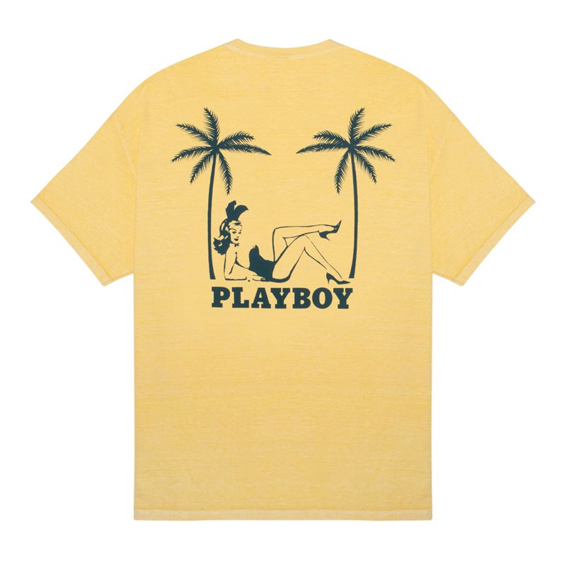 Camisas Playboy Crest Hombre Amarillos | 0329-TWINA