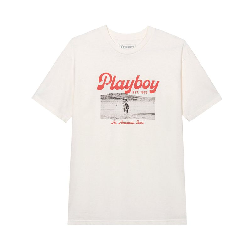 Camisas Playboy Desperado American Icon Hombre Blancos | 1345-WEUVI