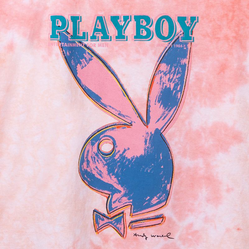 Camisas Playboy January 1986 Andy Warhol Cover Tie Dye Hombre Rojos | 0791-EZLYH