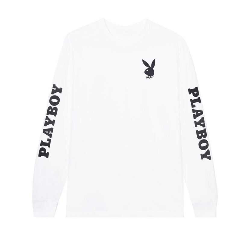 Camisas Playboy Masthead & Rabbit Head Long Sleeve Hombre Negros | 1259-PUGBH