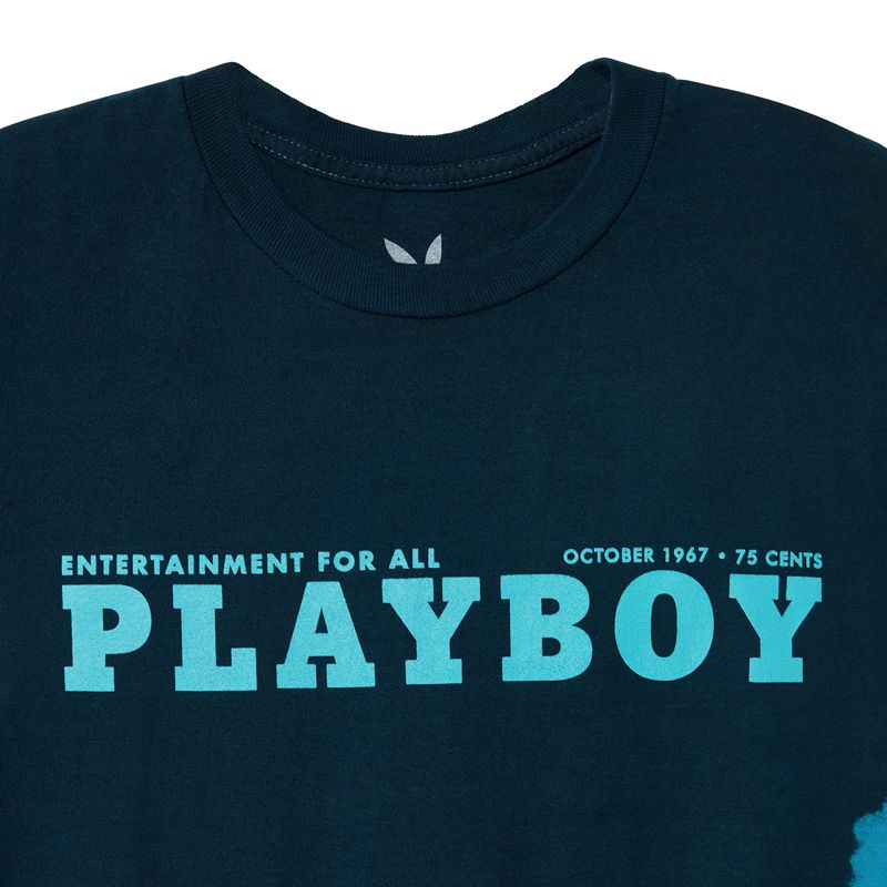 Camisas Playboy October 1967 Tie Dye Hombre Negros Azules | 0581-JYDOP