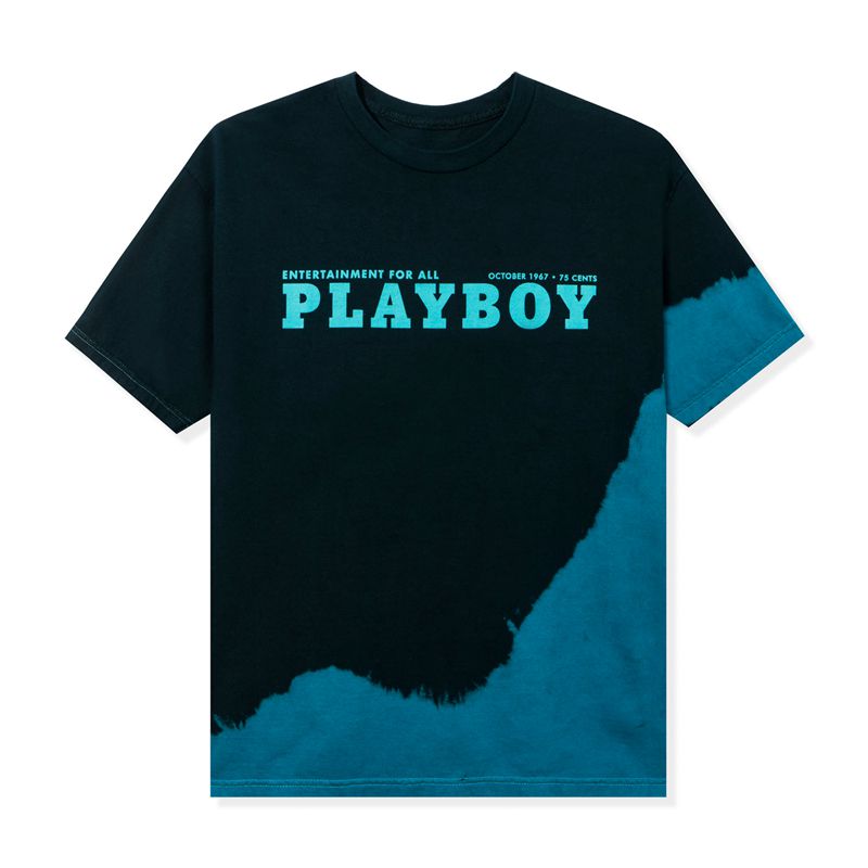 Camisas Playboy October 1967 Tie Dye Hombre Negros Azules | 0581-JYDOP