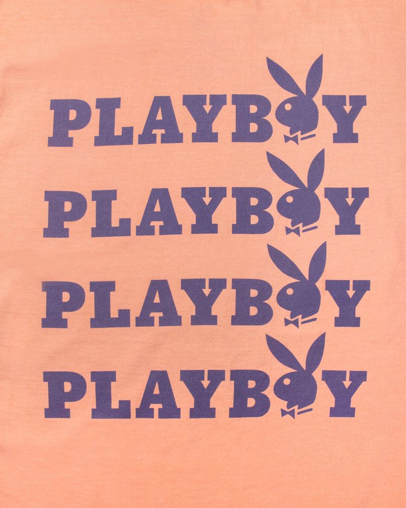 Camisas Playboy Peach Graphic Hombre Rosas Morados | 5643-QEFNG