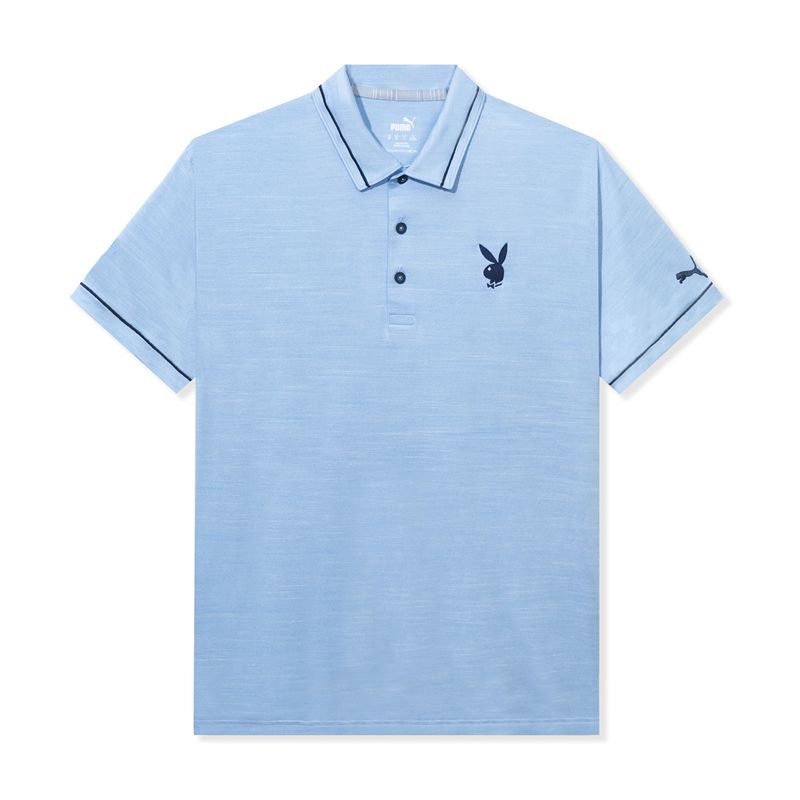 Camisas Playboy Puma Golf Monarch Performance Polo Hombre Azules | 8610-SAMGX