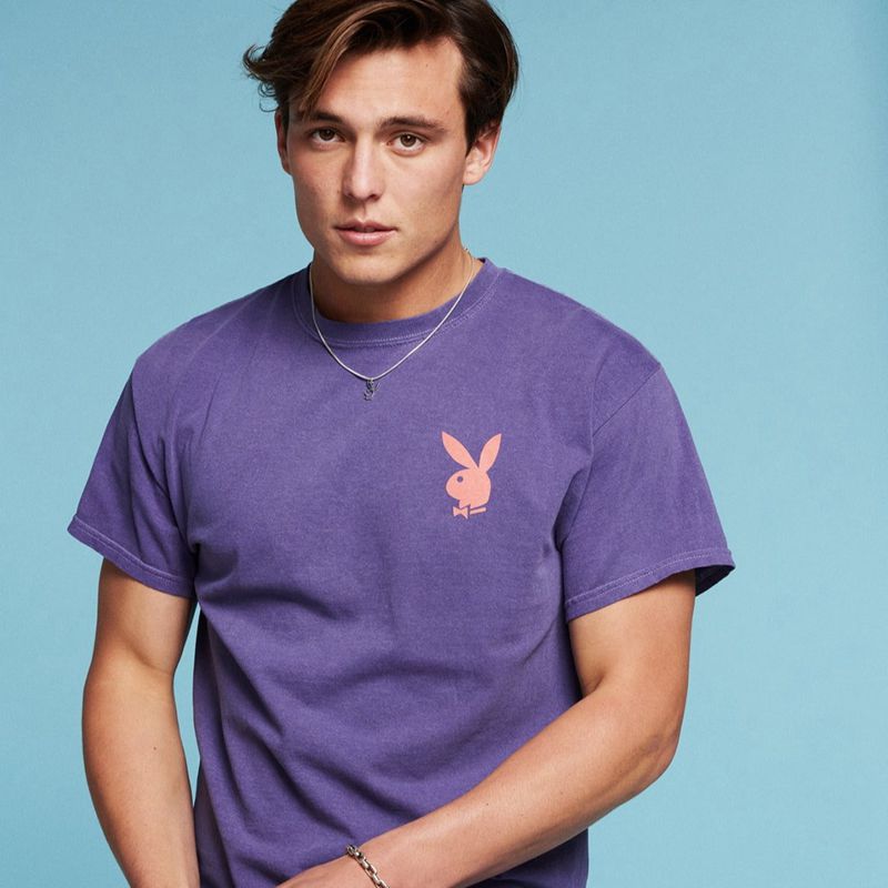 Camisas Playboy Purple Graphic Hombre Morados | 5864-QLVOA