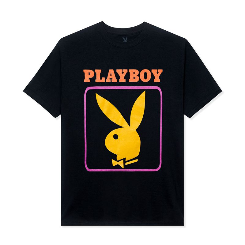 Camiseta Playboy December 1963 Cover Mujer Negros Amarillos | 4819-RFEGQ