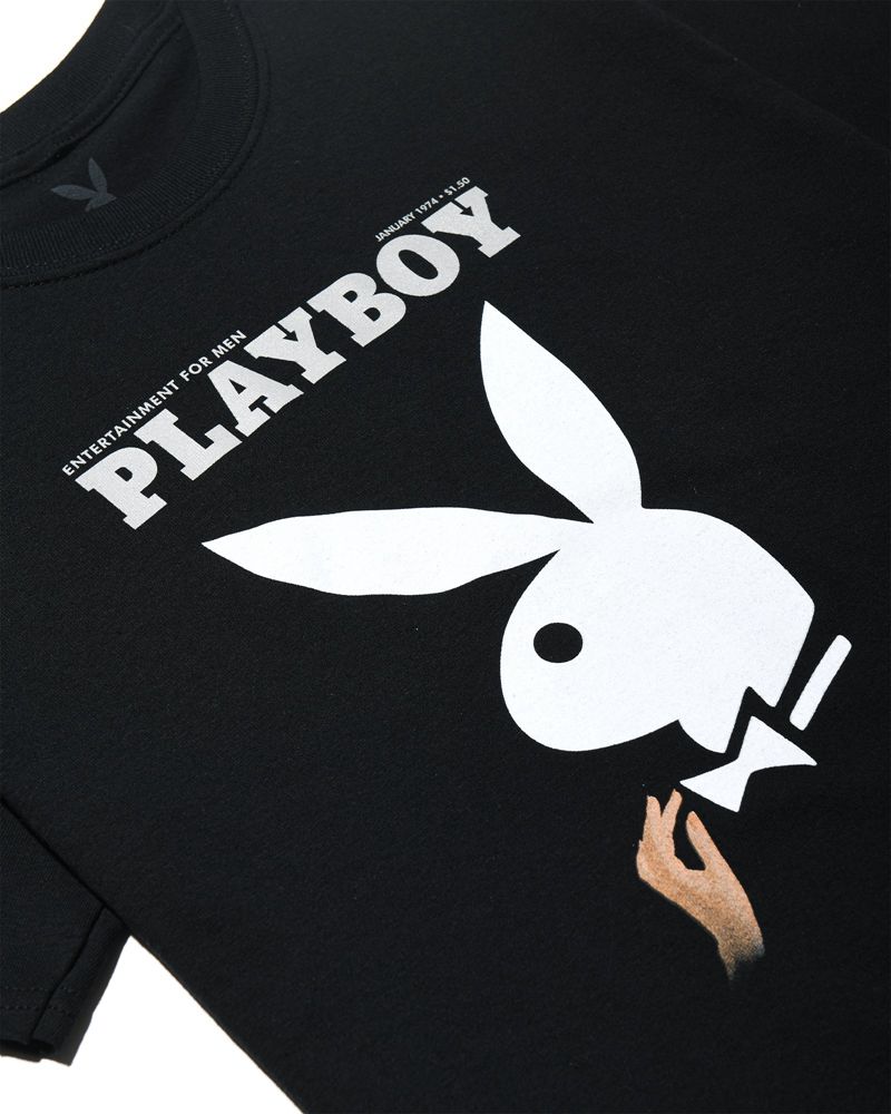 Camiseta Playboy January 1974 Cover Mujer Negros | 1850-XWIRY