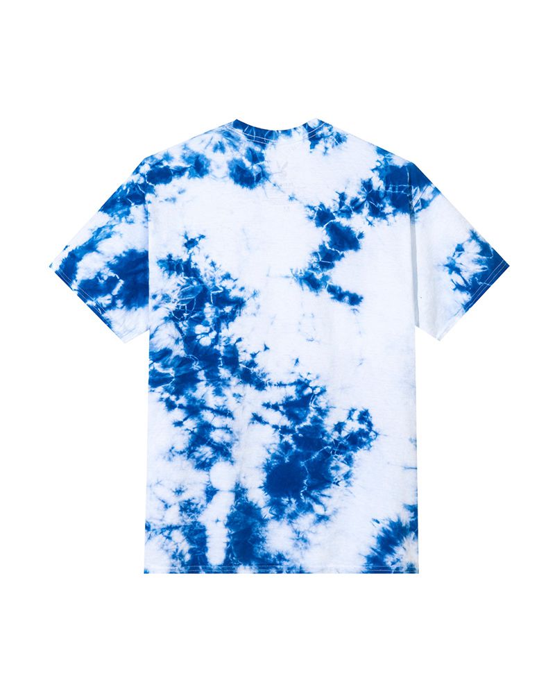 Camiseta Playboy Tie-Dye Au Naturel Mujer Blancos Azules | 9827-BIKMN