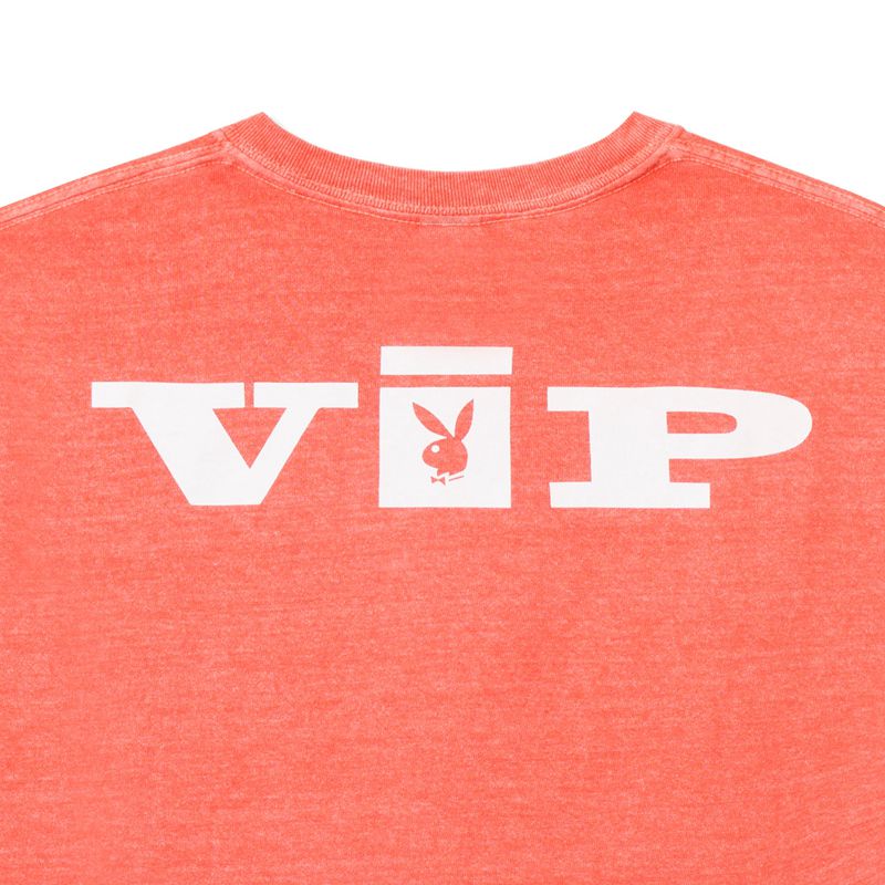 Camiseta Playboy Vip Club Mujer Naranjas | 6041-XKPOE